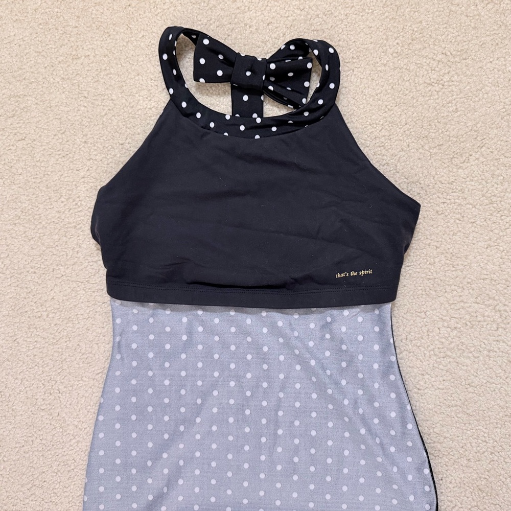 Kate Spade x Beyond Yoga Polka Dot Athletic Tank Top with Bow Accent - Picture 6 of 8